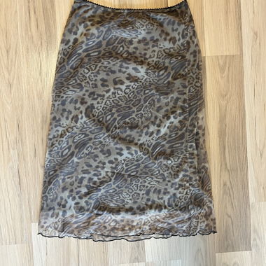Leopard print skirt