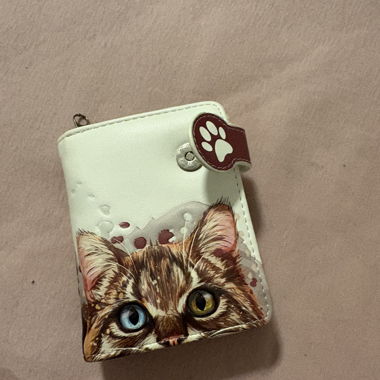 Portafoglio con stampa gatto e cane