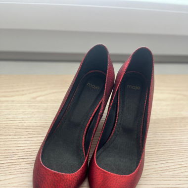maje red heels