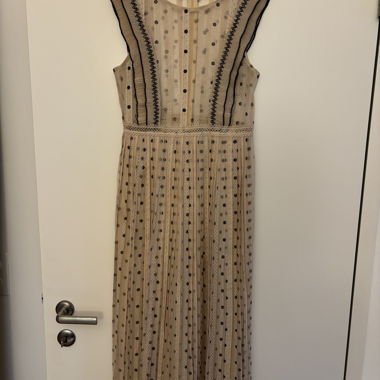 Abito lungo ZARA XS in tulle con pois