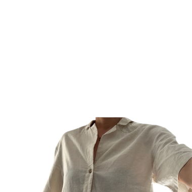 Chemise courtes manches beige 