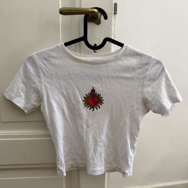 White T-shirt Pull&Bear