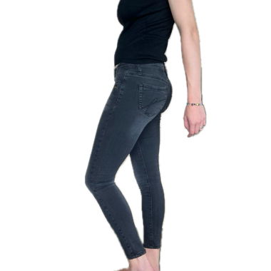 Black Dark Grey Skinny Jeans Gang