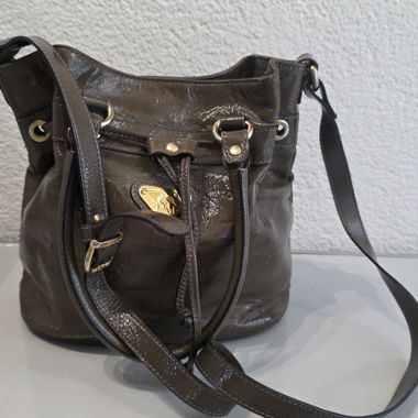Borsa a secchiello in pelle Maison Mollerus