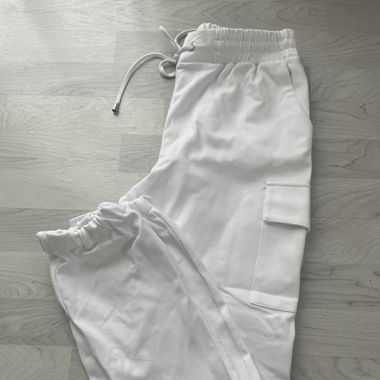 Cargo Stoffhose Weiss