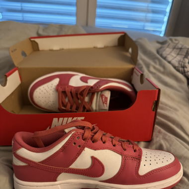 Nike Dunks low pink/weiss 37.5