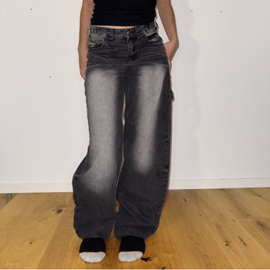 Bershka balloon jeans - faded grey