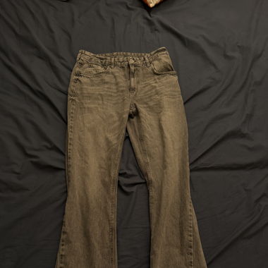 Zara Flared Jeans Grau