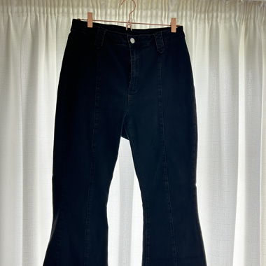 Bellbottom Jeans mit vertikale Naht (Plus Size)