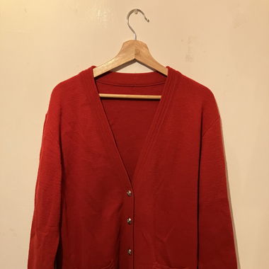 Cardigan rouge vintage