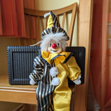 Clownfiguren zum aufhängen oder hinsetzen