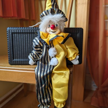 Clownfiguren zum aufhängen oder hinsetzen