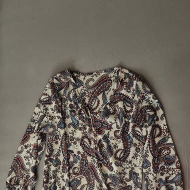 Blouse blanche à motifs Promode