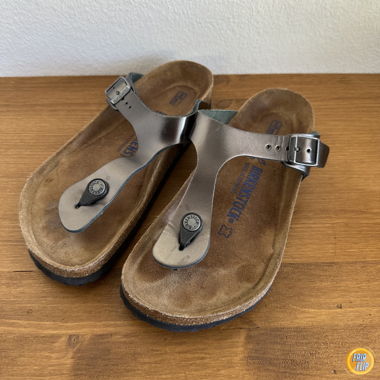 Sandali Birkenstock Gizeh Metallic Gr. 38