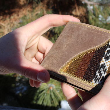 Beige Leather wallet