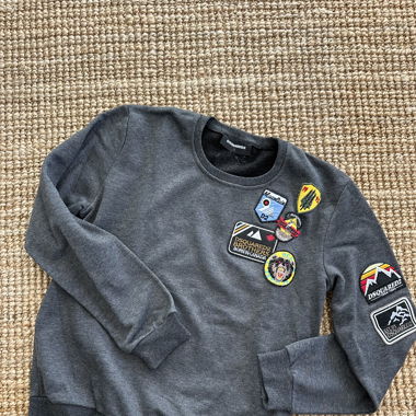 DSQUARED2, dunkelgraues Sweatshirt, Grösse L