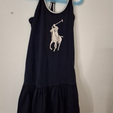 Vestito bambina Ralph Lauren blu navy M (8/10)