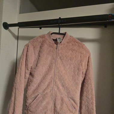 Blouson rose fille