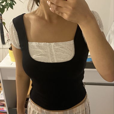 Black and white top