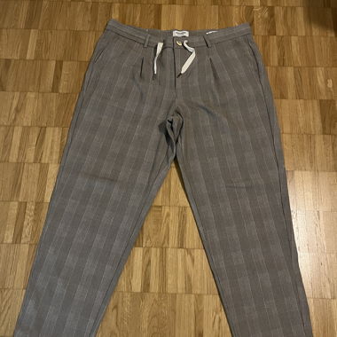 Pantaloni Jack&Jones, Wide Fit, Quadrettati, Taglia 38/34