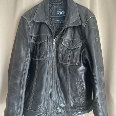 Black lamb leather jacket