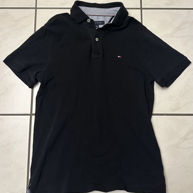 Polo noir Tommy Hilfiger