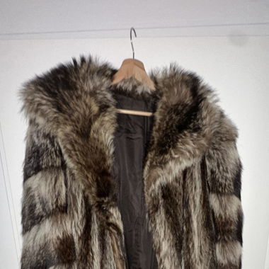 Real fur coat