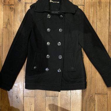 Brixton black double-breasted jacket