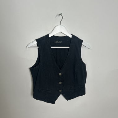 Dark Denim Waistcoat Vest
