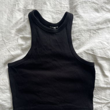 Top corto nero taglia S