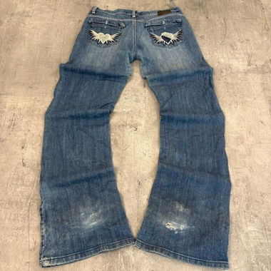 Jeans vintage style Miss Me bootcut évasé (M)