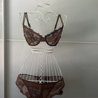 Braunes Lingerie-Set - Christies