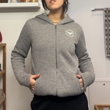 ROXY Zip-Up Hoodie Grey