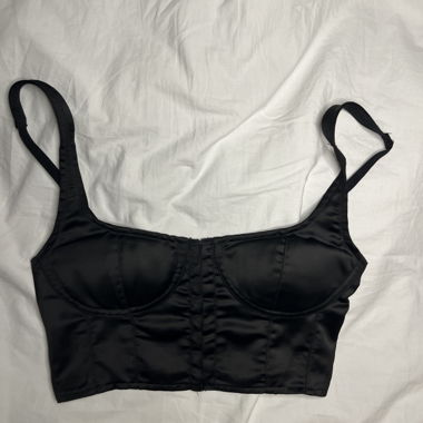 Top corsetto nero