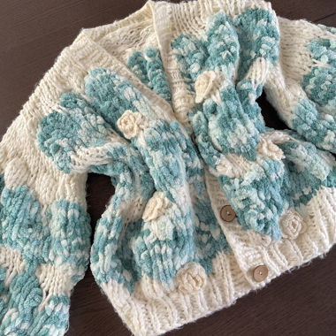 Gilet tricoté fait main