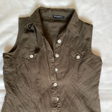 Braunes Hemd/Gilet