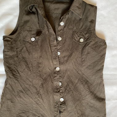 Braunes Hemd/Gilet