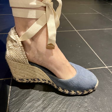 Castaner Lace-Up Wedge Espadrilles