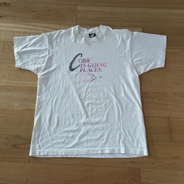 T-shirt blanc vintage Cobb CCT XL Vintage