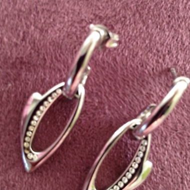 Silver-Tone FOSSIL Drop Earrings