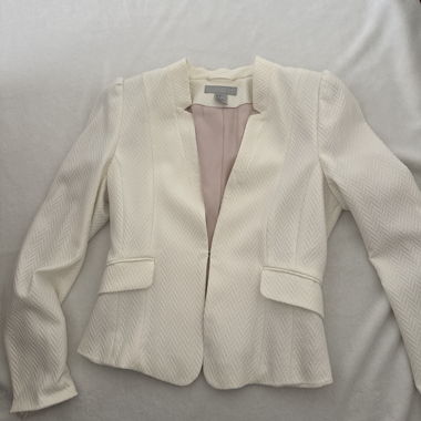 White Blazer with Texture