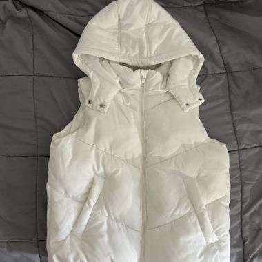 White Puffer Vest
