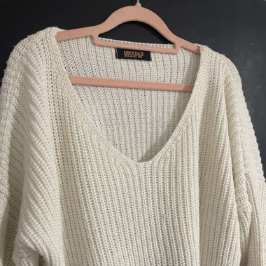 Crop top manches longues blanc