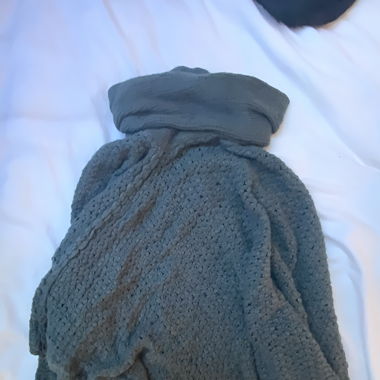 Gestrickter Poncho