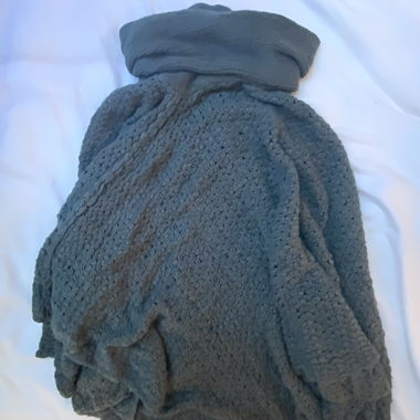 Gestrickter Poncho