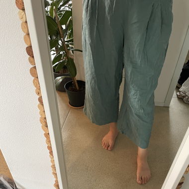 Leinenhose Türkis XL