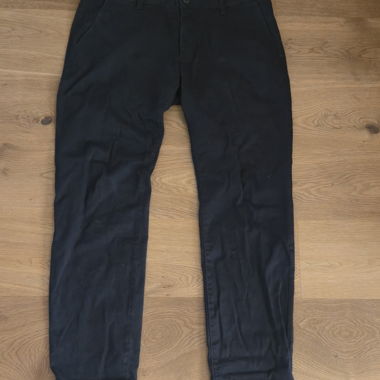 Pantalon en tissu noir