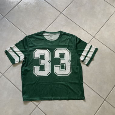 Maillot de sport en maille verte