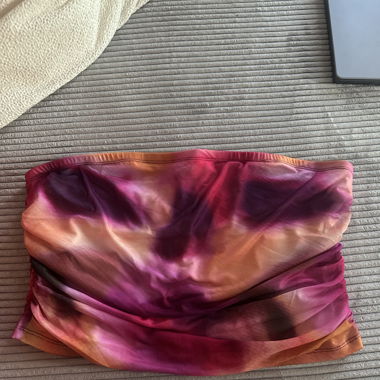 Top Tube / Bandeau Rosa Arancione sfumato