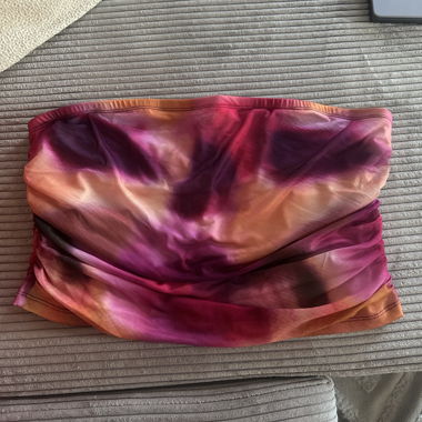 Pink Orange Gradient Tube Top / Bandeau